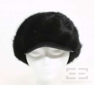 Marzi Dark Brown Mink Fur Cap Hat  