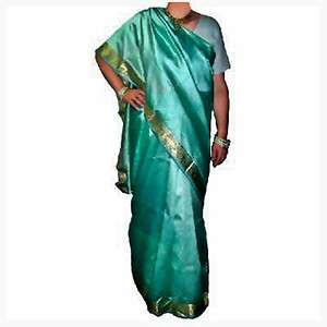 indischer Sari mit Brokat, handgewebt  