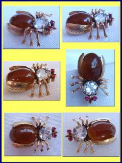 Antique Belle Epoque brooch / pin in the form of an insect. Made 