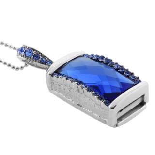 GB USB Jewel Pendant Necklace Flash Drive Chain & Box  