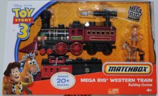 Disney Toy Story 3 Matchbox Mega Rig Western Building System Train New 