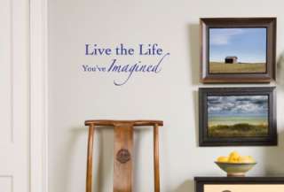 Live the Life Vinyl Wall Art Words Art Lettering Decal  