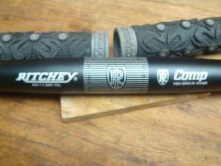 Ritchey Flat Bar Black T 6 Alloy + Cannondale Grips  