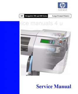 HP DesignJet 500 800 Service & Repair Manual PDF  