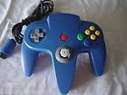   Nintendo 64 Solid Blue Controller Tested N64 cleaned from inside out