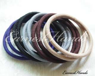 10pcs Basic 5 Color Elastic Hair Rope Band Headband hairpin clip no 