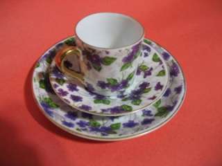 Vintage Inarco Tea cup & saucer set JAPAN Violets  