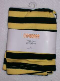 NWT GYMBOREE Bee Chic Yellow and Black Striped Leggings Sz 2T  