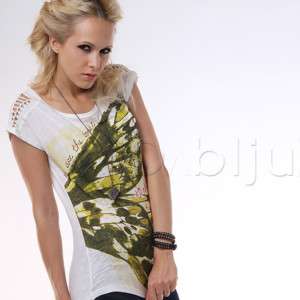 youstar Womens Unique Printed T shirts Top YELLOW(G7051  