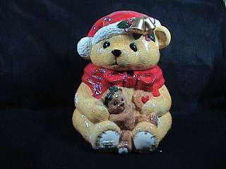 MR. CHRISTMAS COOKIE JAR, MUSICAL, MUSIC BOX, TEDDY BEAR, ANIMATED 