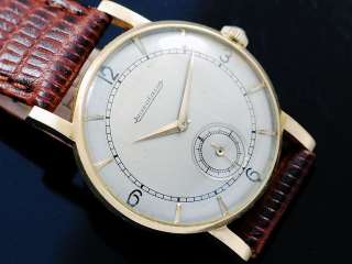 Jaeger LeCoultre 18K Solid Gold Sub Second Vintage Watch  