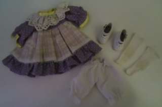 BISQUE GERMAN PORCELAIN HEAD BABY DOLL OUTFIT  