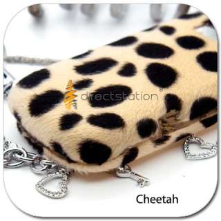 Cheetah VELVET Hard Case Cover Blackberry Torch 9800  