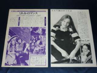 21) Lot   DIANE LANE   1980s JPN PINUP CLIPPINGS   w/Sexy Poster #AZ 