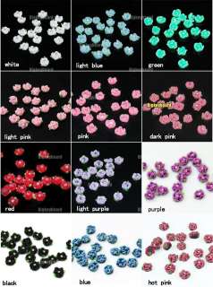 20x Ceramic Rose Flower Rhinestones For 3D Nail Art Tips Decorations 