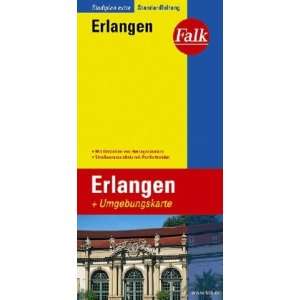 Falk Stadtplan Extra Standardfaltung Erlangen  Falk Verlag 