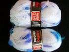 Copley Popcorn fashion yarn, white, lot of 2