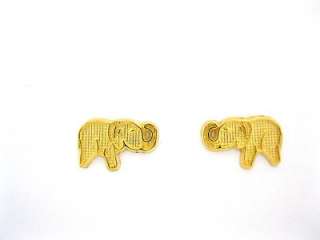 14k Real Gold Elephant Post Stud Earrings Baby Kids  