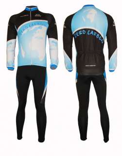 Fleece Thermal Cycling Long Sleeve Jersey/Jacket+Pants  