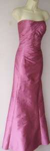 JS COLLECTION Rose Strapless Ruched Long Gown Dress 14  