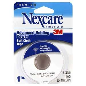 Nexcare First Aid Premium Soft Cloth Tape 1 Inch X 216 in (6 Yd) / 25 