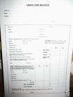 PRINTED A4 2 PT NCR USED CAR SALES INVOICE PADS