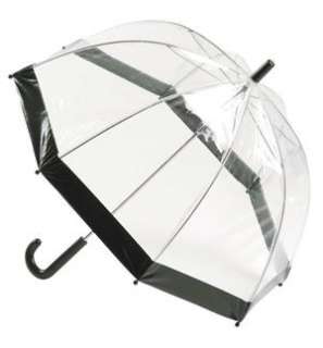 Totes Ladies Walking Length Dome Umbrella Transparent  