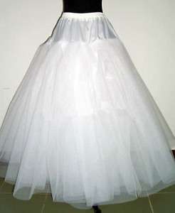 White ivory wedding Crinoli Petticoat Underskirt veil  