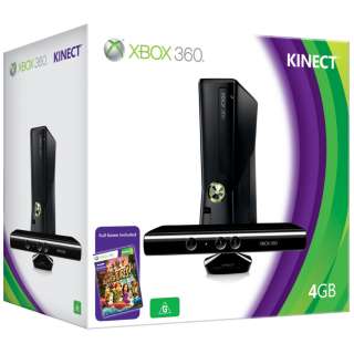 Microsoft Xbox 360 Slim   with Kinect/Kinect Adventures 4GB Matte 