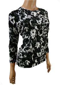  Floral Cardigan top, black white sixe 10  22  