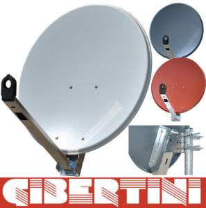 Gibertini 65 cm Sat Antenne, Satspiegel Alu Satschüssel  