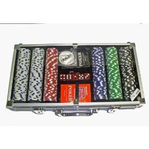  300 PC Casino Size Poker Chip Set (11.5grams) in case 