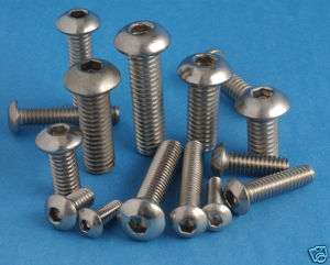 STAINLESS BUTTON HEAD SOCKET SCREW DOME HEAD M6 X 25  