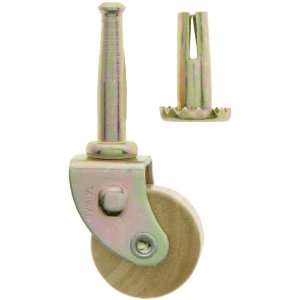  Small Grip Neck Caster with Hardwood Wheel.