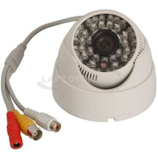   48IR CCTV Security Video Audio Dome Color Camera White 3.6mm  