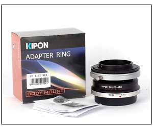  Kipon Tilt adapter Canon FD lens to Sony Nex 5 Nex 3