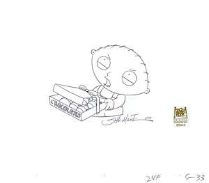 FAMILY GUY ORIGINAL PRODUCTION DRAWING STEWIE GRIFFIN  