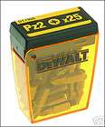 dewalt dt7908 pozi 2 pz2 25 x screwdriver bits in