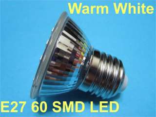  E27 60 SMD LED High Power Warm White Bulb Lamp 230V
