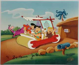 Flintstones Hanna Barbera CEL Meet The Flintstones  Signed *RARE 