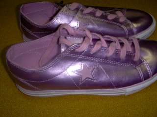 CONVERSE ONE STAR SHINY PINK METALLIC SNEAKERS SIZE 5.5 OR SIZE 6 