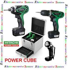 TRAPANO AVVITATORE BATTERIA HITACHI POWER CUBE  