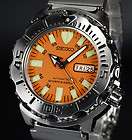 latest seiko 200m stainless steel orange monster dive express delivery