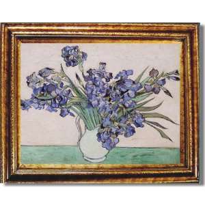  Les Iris by Van Gogh Antique Gold Framed Canvas Ready to 