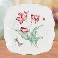 New Lenox Butterfly Meadow Square Accent Plate 9 inches  