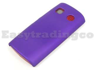 Hard Rubberized Rubber Back Cover Case for Nokia 500 Purple  