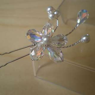 Vintage Style Crystal And Pearl Hair Pin