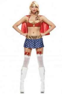 Justice Girl Sexy Adult Costume Includes Underwire bra top, garter 