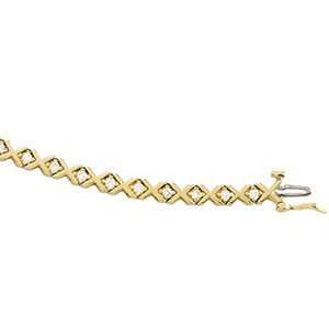  14K Yellow Gold Diamond Bracelet 