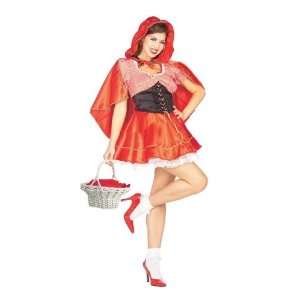  Little Red Riding Hood Female Fancy Dress Costume Size US 